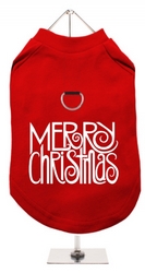 Tee-shirt Harnais rouge Merry Christmas
