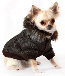 Manteau matelassé Brun foncé