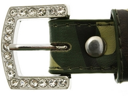 Collier en cuir camouflage S à XL