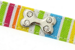 Collier en nylon multicolor S à XL
