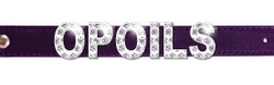 Collier en cuir violet à personnaliser S à L