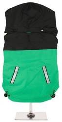 Imperméable Noir et Vert