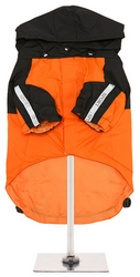 Imperméable Noir et Orange