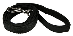 Laisse en tissu noire