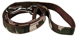 Laisse en tissu camouflage