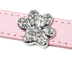 Patte Swarovski pour collier en cuir à personnaliser