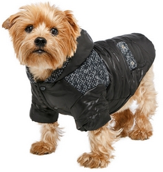Manteau Tweed Noir