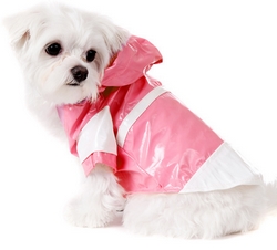 Imperméable basique rose