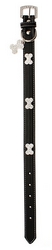 Collier en cuir noir S à XL