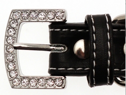 Collier en cuir noir S à XL