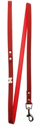 Laisse en cuir rouge S à L