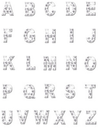 Lettres strass
