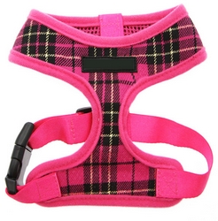 Harnais souple rayé rose XXS à XL