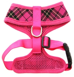 Harnais souple rayé rose XXS à XL