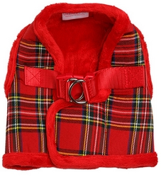 Harnais veste rayé rouge XXS à XL
