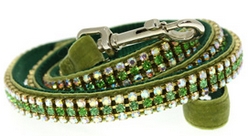 Laisse Swarovski vert émeraude