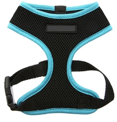 Harnais souple bleu fluo XXS à XL