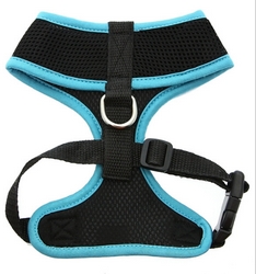 Harnais souple bleu fluo XXS à XL
