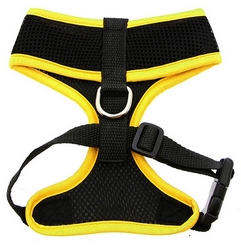 Harnais souple jaune fluo XXS à XL