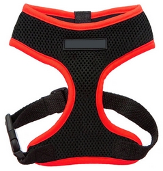 Harnais souple rouge fluo XXS à XL