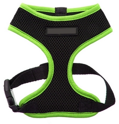 Harnais souple vert fluo XXS à XL