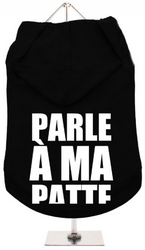 Tee-shirt à capuche Parle à ma patte XXS à XL