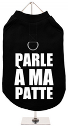 Tee-shirt Harnais Parle à ma patte XXS à XL