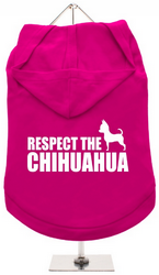 Tee-shirt à capuche Respect Chihuahua XXS à XL