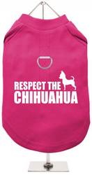 Tee-shirt Harnais Respect Chihuahua XXS à XL